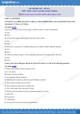 Đề thi học kì 2 Tiếng Anh 12 iLearn Smart World - Đề số 3